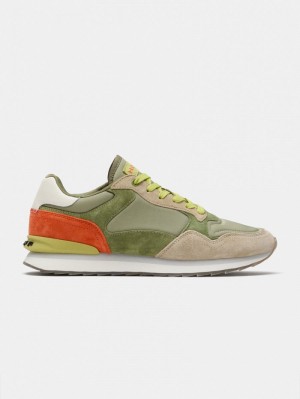 Beige / Green HOFF Rimini Men's Trainers Ireland | K9W-3096