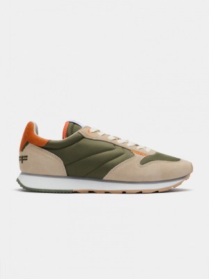 Beige / Olive HOFF Rhodes Men's Trainers Ireland | P2N-2341