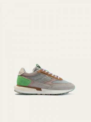 Grey / Green HOFF Siberia Women's Trainers Ireland | L4W-9733