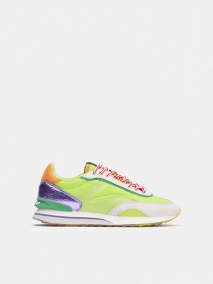 Light Green / Purple HOFF Persimmon Women's Trainers Ireland | O2I-7451