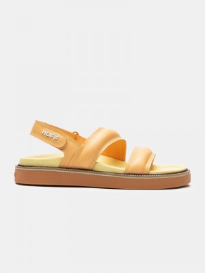 Peach HOFF Leather Road Women's Sandals Ireland | B8G-6844