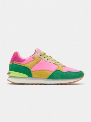 Pink / Green HOFF Santa Marta Women's Trainers Ireland | B3R-4850