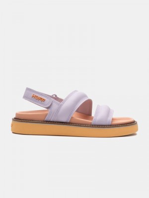 Purple HOFF Leather Road Women's Sandals Ireland | M4O-0272