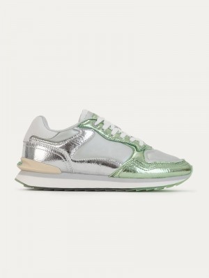 Silver / Green HOFF Iron Women's Trainers Ireland | C0R-4590