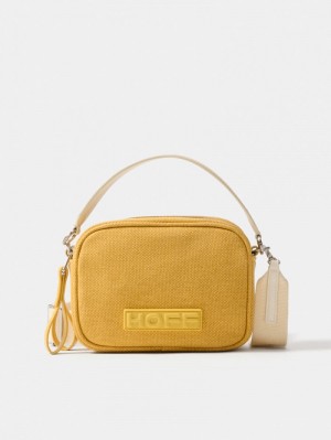 Yellow HOFF Canvas Cannes Crossbody Women's Bags Ireland | U6E-3932