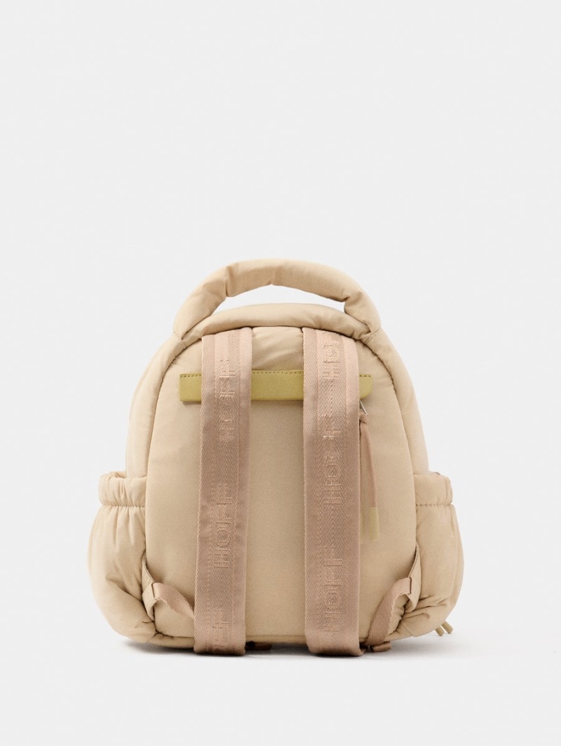 Beige HOFF Nuptse Backpack Women's Bags Ireland | I9X-4890