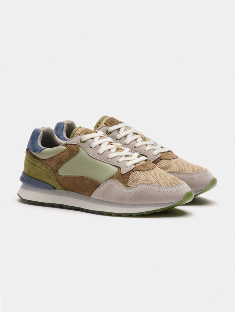 Beige / Olive HOFF Baku Men's Trainers Ireland | H0M-1790