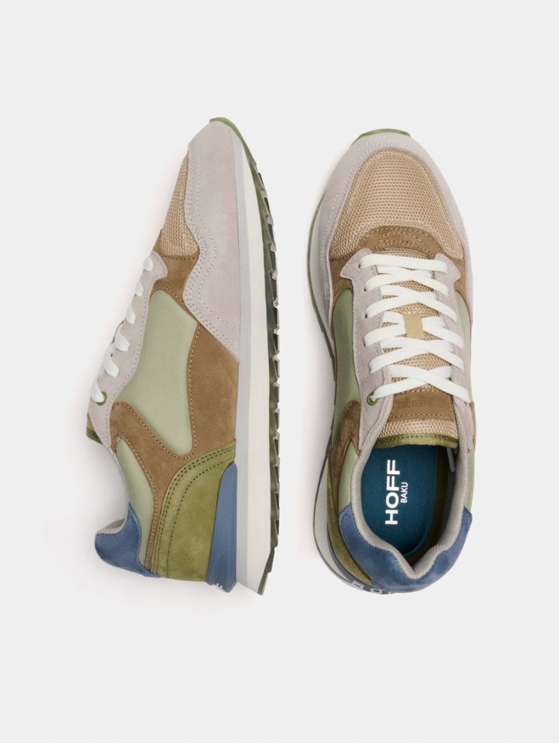 Beige / Olive HOFF Baku Men's Trainers Ireland | H0M-1790