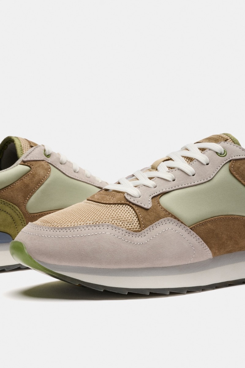 Beige / Olive HOFF Baku Men's Trainers Ireland | H0M-1790