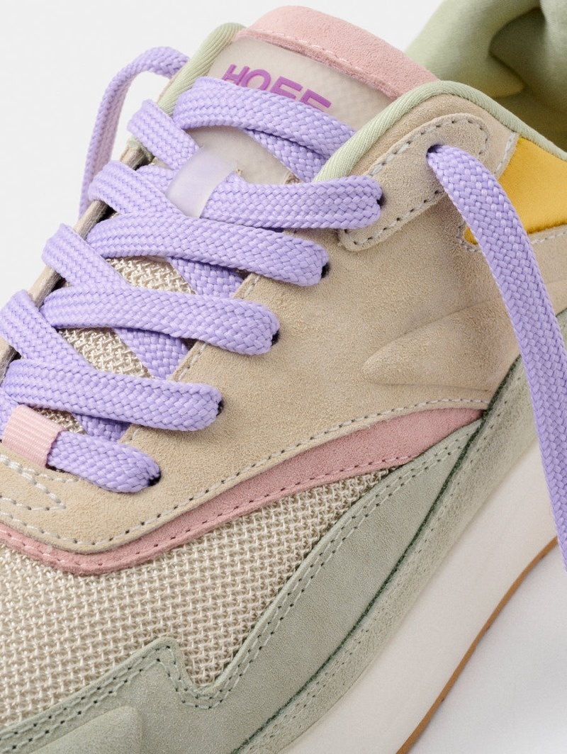 Beige / Purple HOFF Parthenon Women's Trainers Ireland | L2L-7858