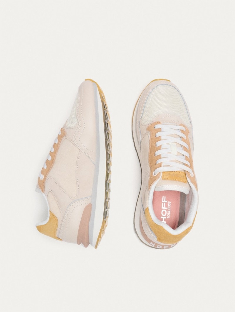 Beige / Yellow HOFF Toulouse Women's Trainers Ireland | U6K-7679