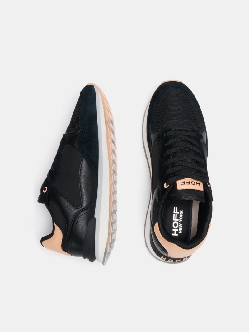 Black HOFF New York Women's Trainers Ireland | R4K-8850