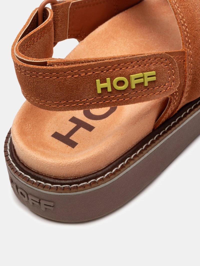 Brown HOFF Leather Road Women's Sandals Ireland | W5D-0780