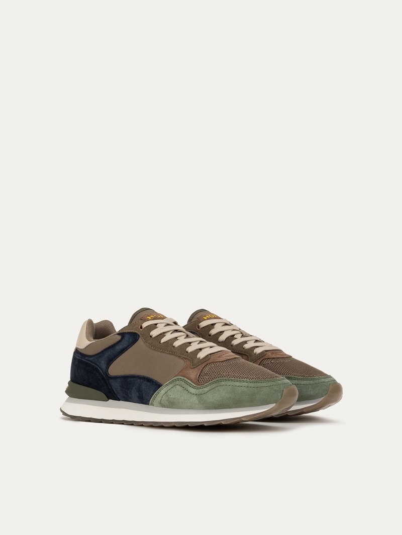 Brown / Navy HOFF Colonia Men's Trainers Ireland | I1L-9273