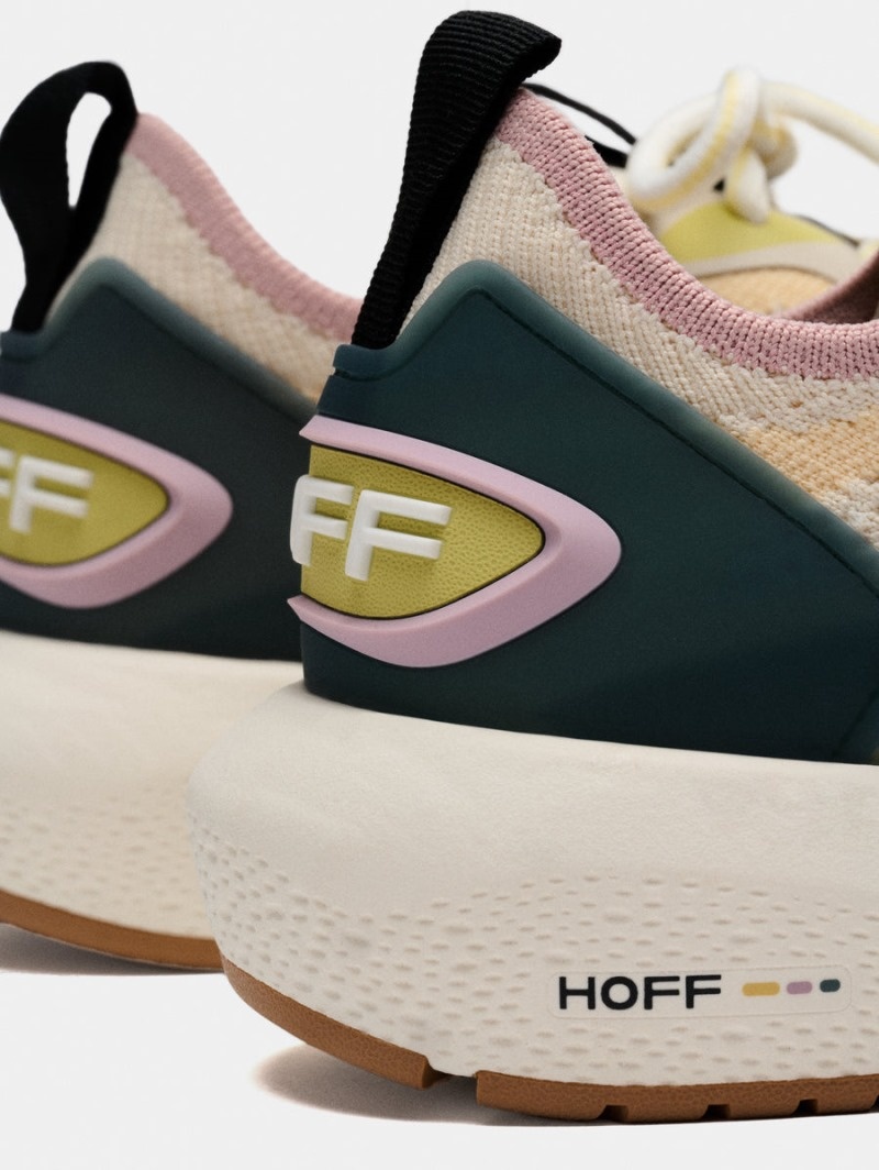 Cream / Green HOFF Beat Women's Trainers Ireland | A5E-8317