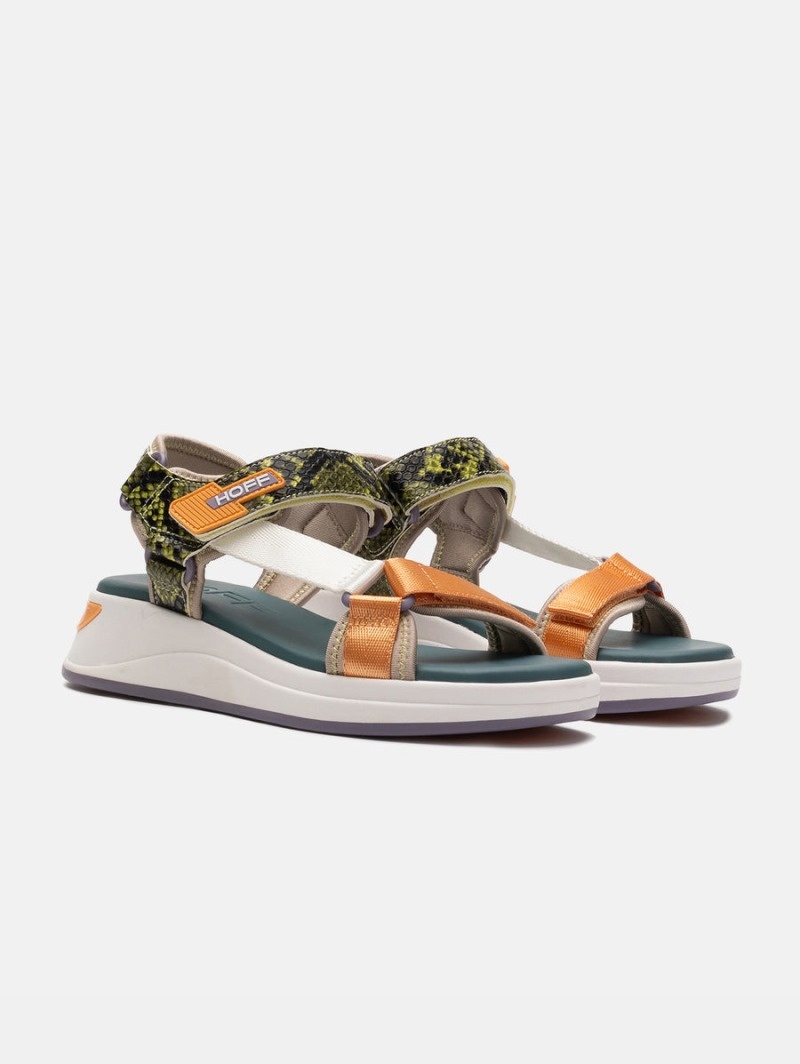 Green / Orange HOFF Keros Sport Women's Sandals Ireland | S6X-6111