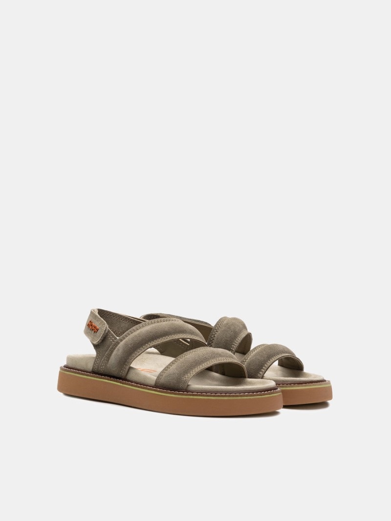 Khaki HOFF Road Women's Sandals Ireland | H1V-1029