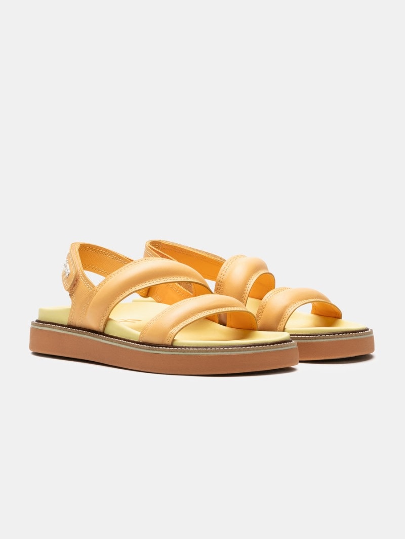 Peach HOFF Leather Road Women's Sandals Ireland | B8G-6844