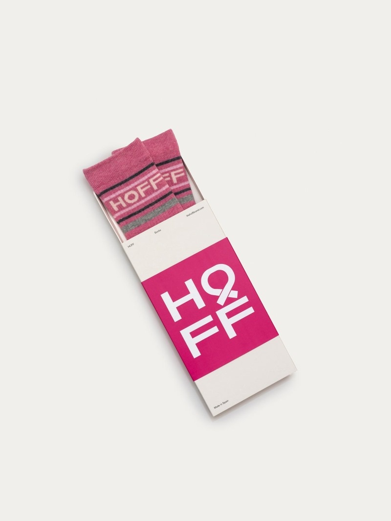 Pink HOFF Breast Cancer Day Socks Women's Accessories Ireland | N5D-4226