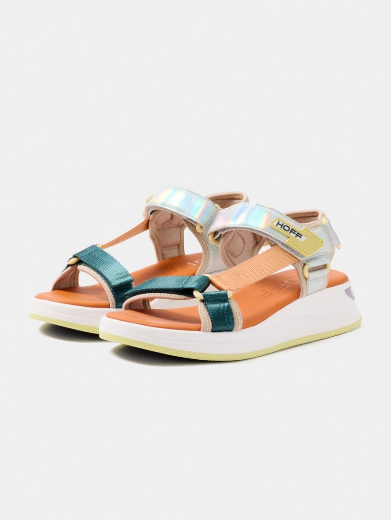 Silver / Orange HOFF Sport Women's Sandals Ireland | K5Y-6578