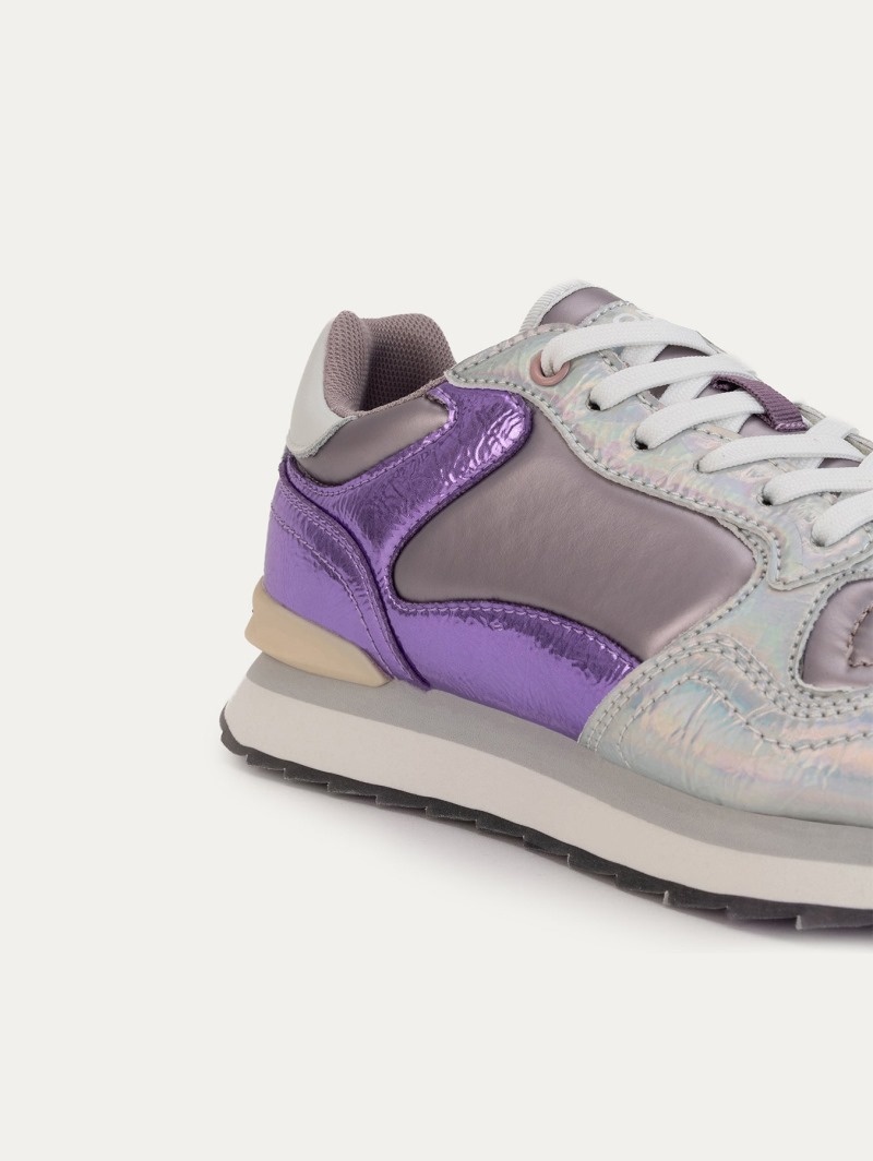 Silver / Purple HOFF Nickel Women's Trainers Ireland | F2Y-3555