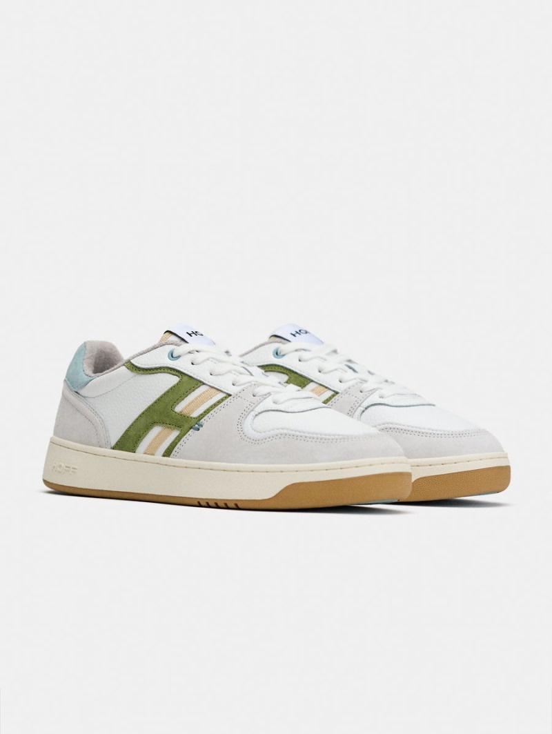 White / Green HOFF Cairoli Men's Trainers Ireland | A7B-2297