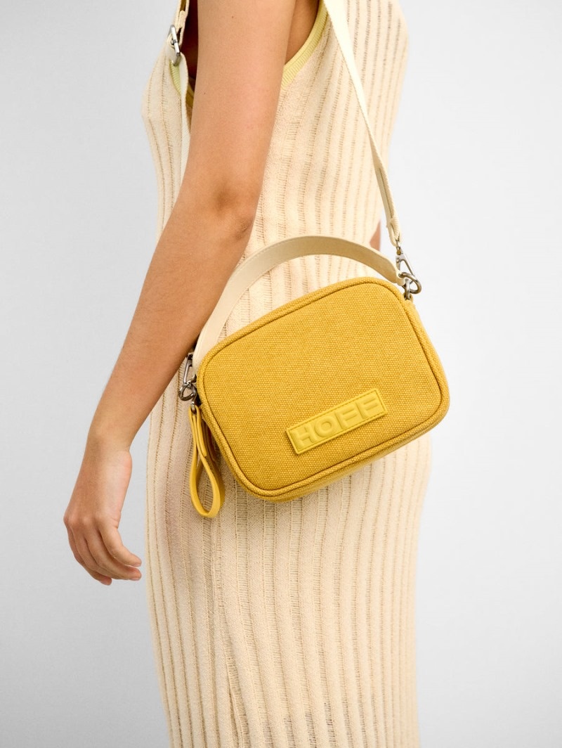 Yellow HOFF Canvas Cannes Crossbody Women's Bags Ireland | U6E-3932