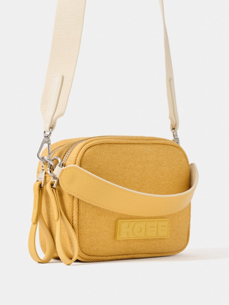 Yellow HOFF Canvas Cannes Crossbody Women's Bags Ireland | U6E-3932