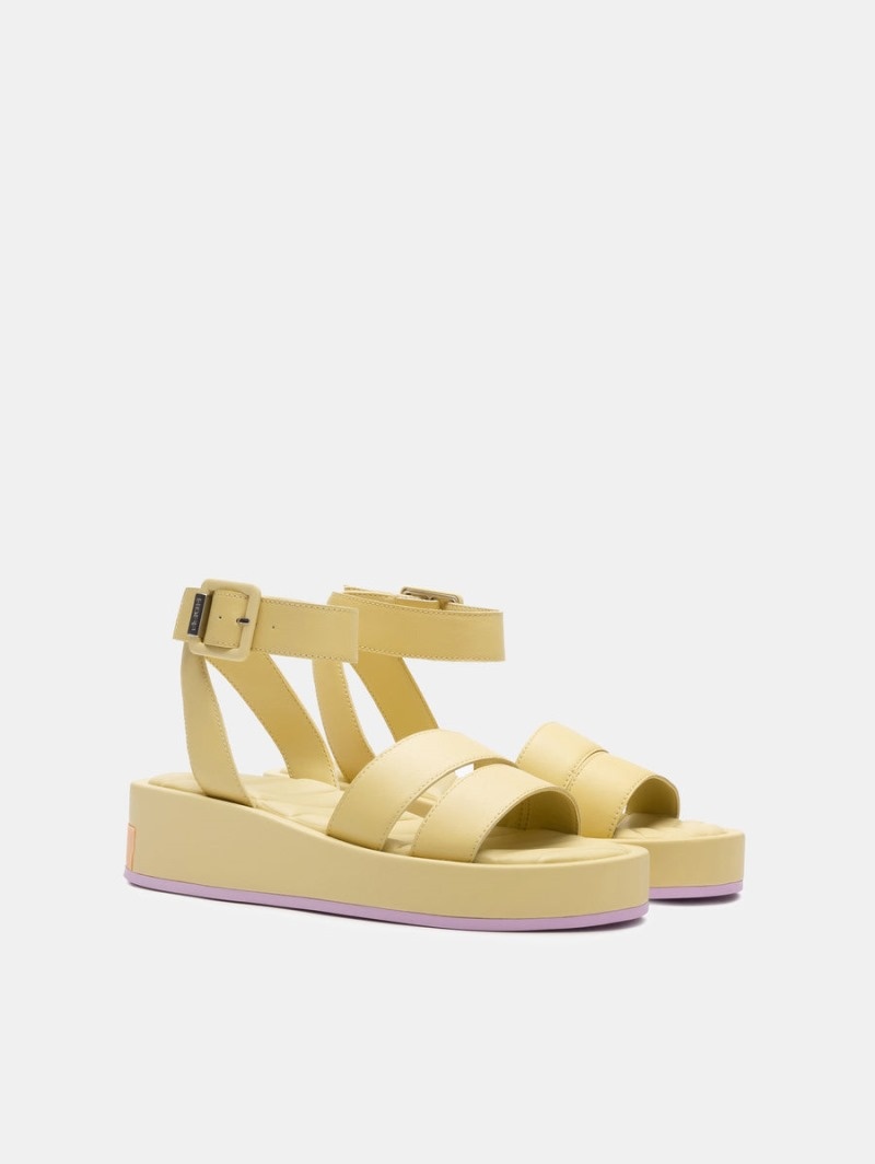 Yellow HOFF Town Women's Sandals Ireland | T0H-0743