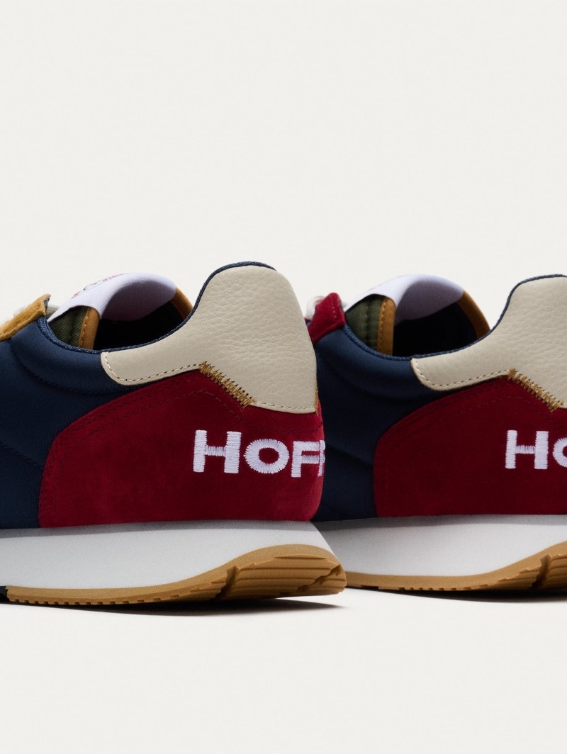 Yellow / Navy / Red HOFF Helike Men's Trainers Ireland | C9D-0654